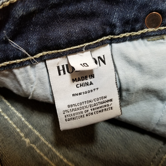 Girls Hudson Skinny Jeans Size 10 | Stretch Dark - Picture 6 of 7